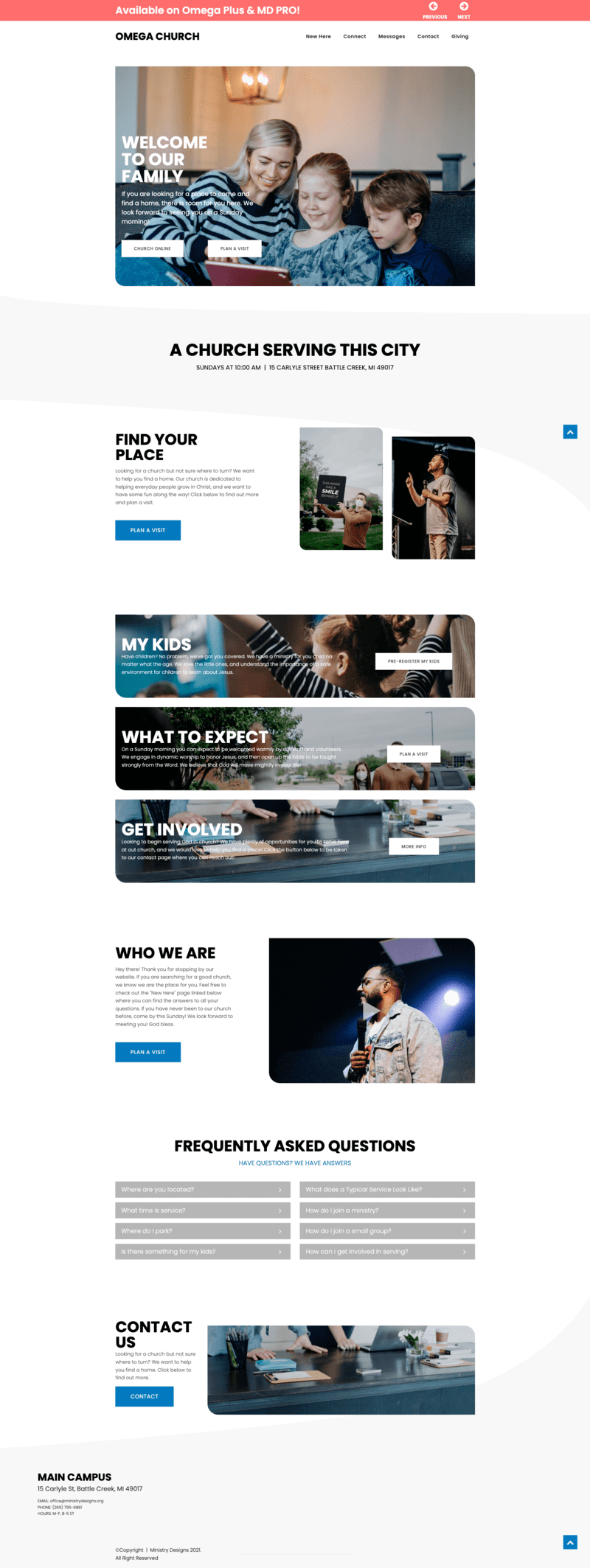 church website template 2