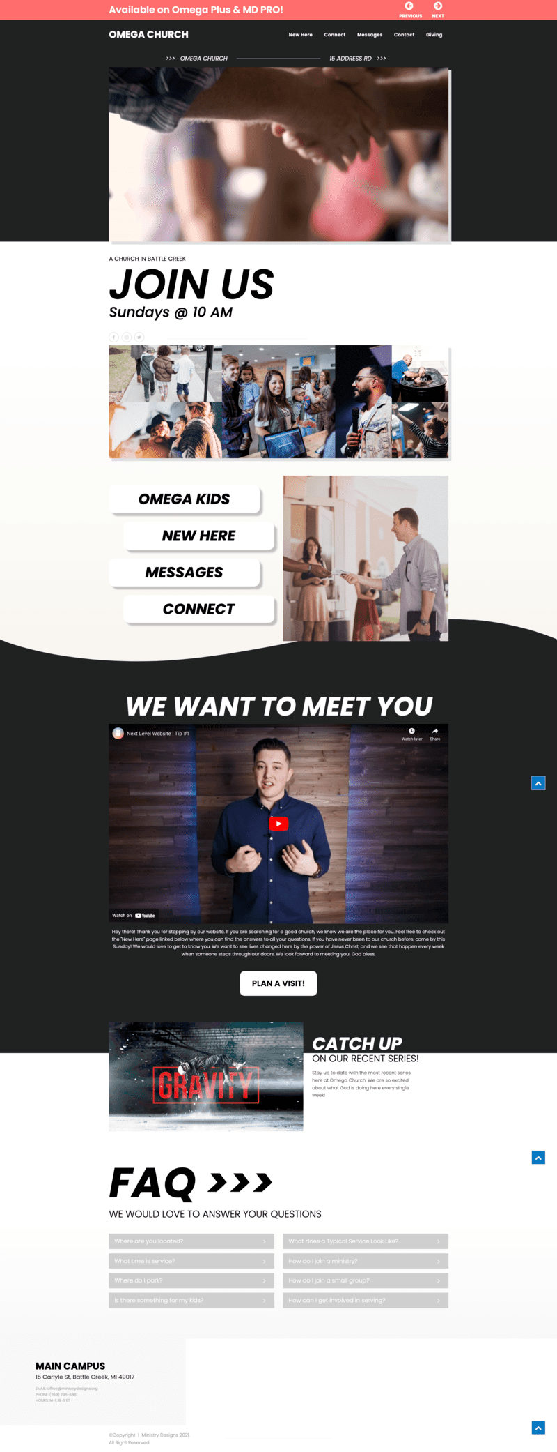 church website template 8